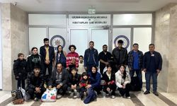 Edirne'de 17 düzensiz göçmen ve yurt dışı yasağı olan Alman vatandaşı yakalandı