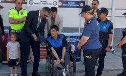 Bedensel engelli Hasan Can'ın polislik hayali bir günlüğüne gerçek oldu