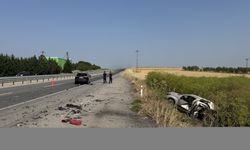 Edirne'de iki aracın çarpıştığı kazada 1 kişi öldü, 1 kişi yaralandı