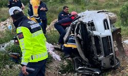 Samsun'da şarampole devrilen otomobildeki 4 kişi yaralandı