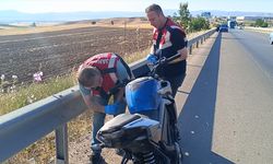 Afyonkarahisar'da bariyere çarpan motosikletin sürücüsü öldü
