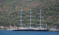 "Maltese Falcon" isimli lüks yat Marmaris'te