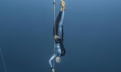 Milli sporcu Görkem Gedik, Serbest Dalış Türkiye Şampiyonası'nda rekor kırdı