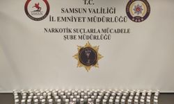 Samsun'da kargo paketinde 6 bin 552 sentetik ecza hapı ele geçirildi