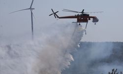 GÜNCELLEME 2 - Çanakkale'de çıkan orman yangınına müdahale ediliyor