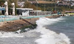 Tekirdağ'da etkili olan poyraz deniz ulaşımını olumsuz etkiliyor