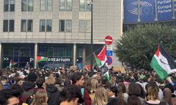 Brüksel'de Küresel Sumud Filosu'na saldırı protesto edildi