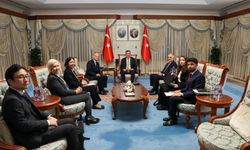 Cumhurbaşkanı Yardımcısı Yılmaz, Asya Kalkınma Bankası Başkanı Kanda'yı kabul etti: