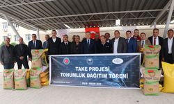 Kilis'te çiftçilere 737 ton tohum dağıtıldı