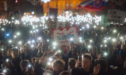 Slovakya Kösice'de protestoya 20 bin kişi katıldı