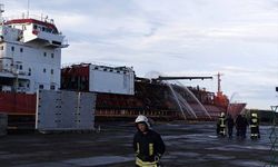 Ukrayna'da isabet alan Türk bayraklı gemideki yangın söndürüldü