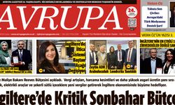 Avrupa Gazete, İngiltere, 28 Kasım 2025 Baskısı E-gazete