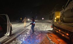 Ağrı'da kar ve tipi nedeniyle Tendürek geçidinde ulaşım güçlükle sağlanıyor