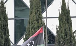 Ankara'daki uçak kazası nedeniyle Libya'nın Ankara Büyükelçiliğinde bayraklar yarıya indirildi
