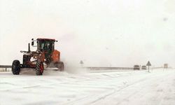 Ardahan'da Türkgözü-Posof-Damal kara yolu kar nedeniyle ağır tonajlı araçlara kapatıldı