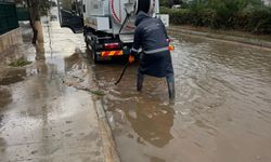Aydın'da şiddetli yağış etkili oldu