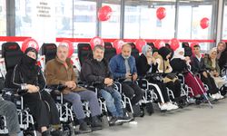 Batman'da engellilere 40'ı akülü 55 tekerlekli sandalye dağıtıldı