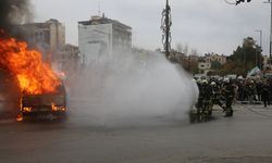 Halep'te yangın güvenliği ve arama-kurtarma tatbikatı gerçekleştirildi