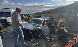 Kırklareli'nde iki otomobilin çarpıştığı kazada 7 kişi yaralandı