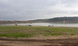 Kuraklık nedeniyle Hayrabolu Göleti'nde su seviyesi düştü