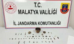 Malatya'da tarihi eser niteliğinde 43 parça ele geçirildi