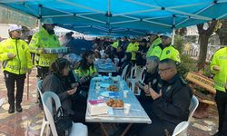 Manisa'da şehit trafik polisleri için mevlit okutuldu