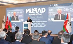 MÜSİAD Genel Başkanı Özdemir, Derneğin Azerbaycan'daki Genel Kurul Toplantısı'nda konuştu: