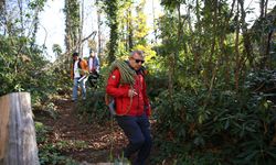 Ordu Yoroz Kent Ormanı'ndaki sarp kayalar dağcıların yeni rotası oldu