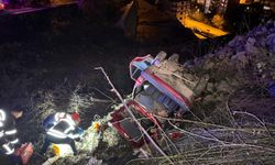 Trabzon'da otomobilin şarampole devrildiği kazada 1 kişi öldü, 3 kişi yaralandı