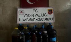 Aydın'da 202 litre sahte içki ele geçirildi