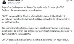 Bakan Kurum: COP Başkanı olarak atanmaktan onur duydum