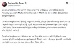 Cumhurbaşkanı Erdoğan, Libya Başkanlık Konseyi Başkanı Menfi ile görüştü