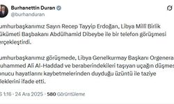 Cumhurbaşkanı Erdoğan'dan Libya Başbakanı Dibeybe'ye taziye telefonu