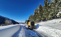 Doğu Karadeniz'de 61 köy yolu, kardan kapandı