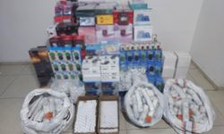 Gaziantep'te 1 milyon 350 bin TL'lik kaçak elektronik eşya ele geçirildi