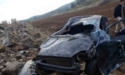 Gaziantep'te takla atan otomobilin sürücüsü yaralandı