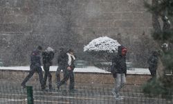 Kayseri'de kar yağışı