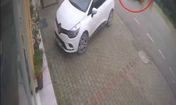 Motokurye, kendisine saldıran sokak köpeğinden kaçarken kaza yaptı