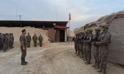 Özel Harekat Başkanı Hayal, Suriye'deki üs bölgelerini ziyaret etti