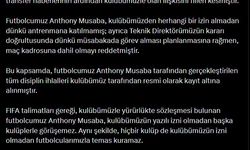 Samsunspor'dan Anthony Musaba açıklaması