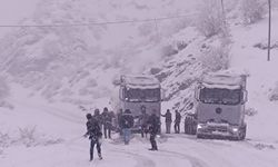 Siirt'te 45 köy yolu, kardan ulaşıma kapandı