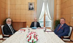 TBMM Başkanı Kurtulmuş, Yapıcıoğlu ve Bekin'i kabul etti