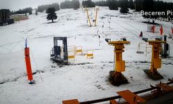 Uludağ'daki kayak pistleri yürüyüş ve kızak alanına dönüştü