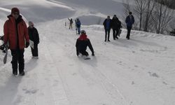 2 bacağı olmayan 'balık adam'ın kayak tutkusu