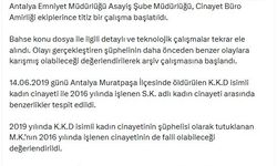 Antalya'da 10 yıl önceki faili meçhul kadın cinayeti aydınlatıldı