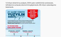 Bakan Kurum, Yüzyılın Konut Projesi'nde yeni haftanın kura takvimini paylaştı