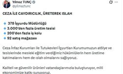 Bakan Tunç: Hükümlülerin hem üretime katılmalarını hem de ıslah olmalarını sağlıyoruz