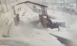 Bitlis'te 4 polisin yaralandığı kaza kamerada