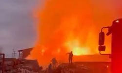 Bursa'da palet fabrikasında yangın