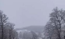 Çanakkale'nin yüksek kesimlerinde kar yağışı